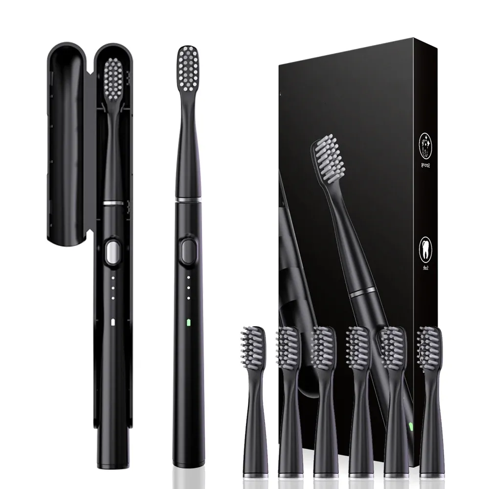 Brosse à dents électrique sonique à tête fine, étanche IPX7, idéale pour le voyage 1