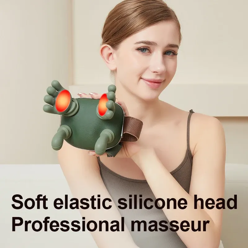 Masseur bionique 4D pour la nuque et les épaules, appareil de pétrissage des muscles trapèzes, masseur sans balai pour la nuque, les épaules et les jambes