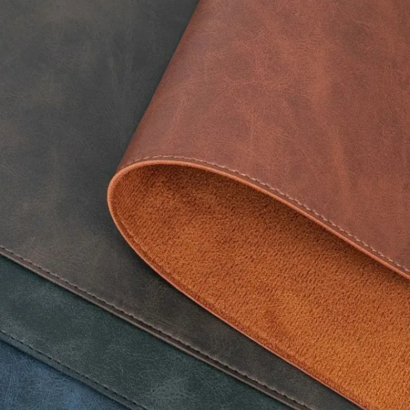 Tapis de bureau imperméable en PU, grand format, antidérapant, pour souris et clavier