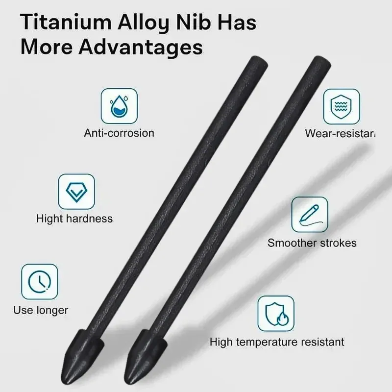 Pointe de rechange en métal pour stylet tactile Samsung Galaxy S24, S24 Ultra, Tab S9, S9 Ultra, S9 FE et S Pen 6