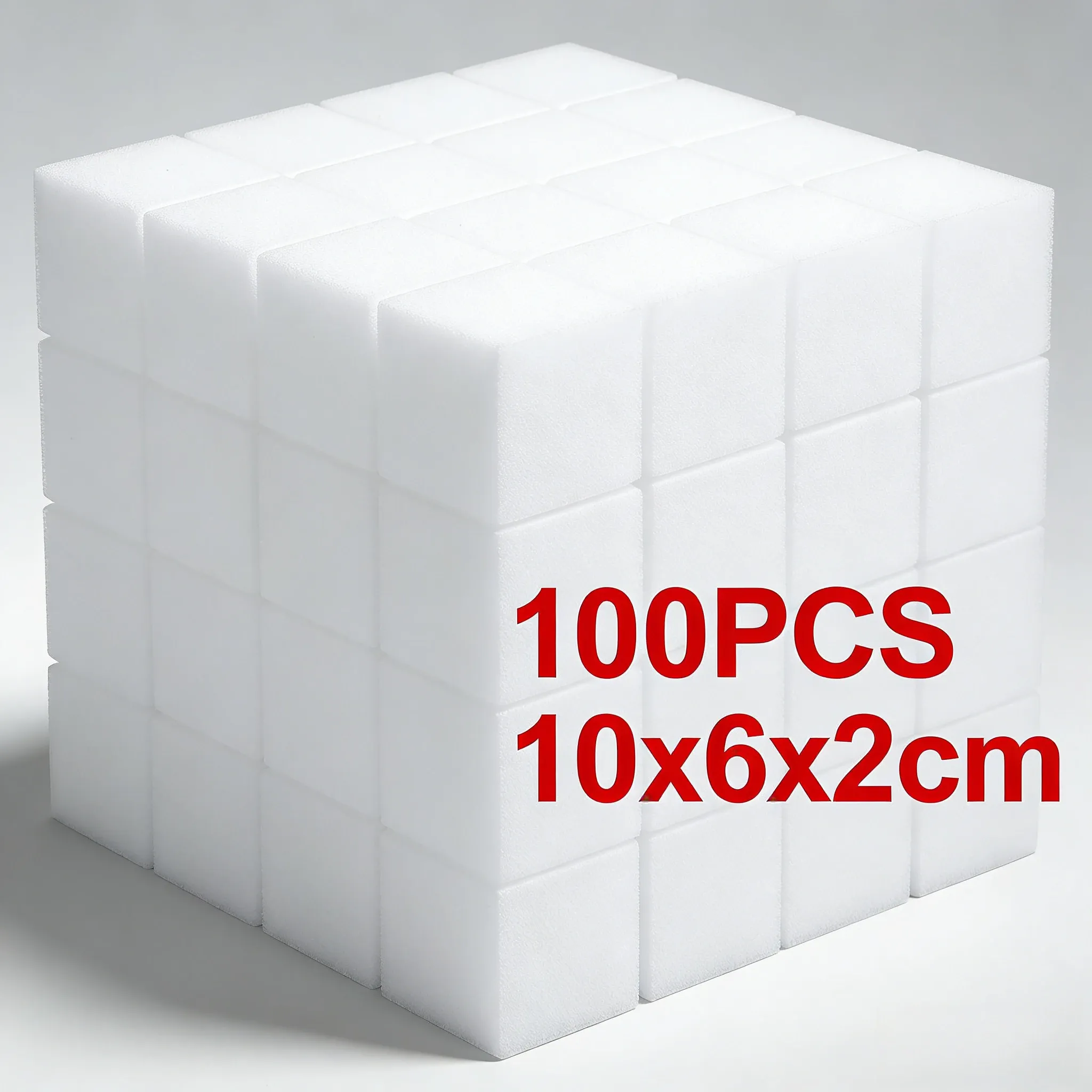 Éponge magique nettoyante en mousse de mélamine, lot de 100, pour cuisine et salle de bains - Image 1
