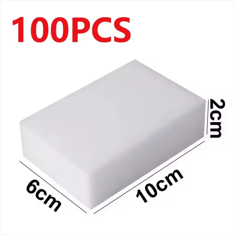 Éponge magique nettoyante en mousse de mélamine, lot de 100, pour cuisine et salle de bains 11