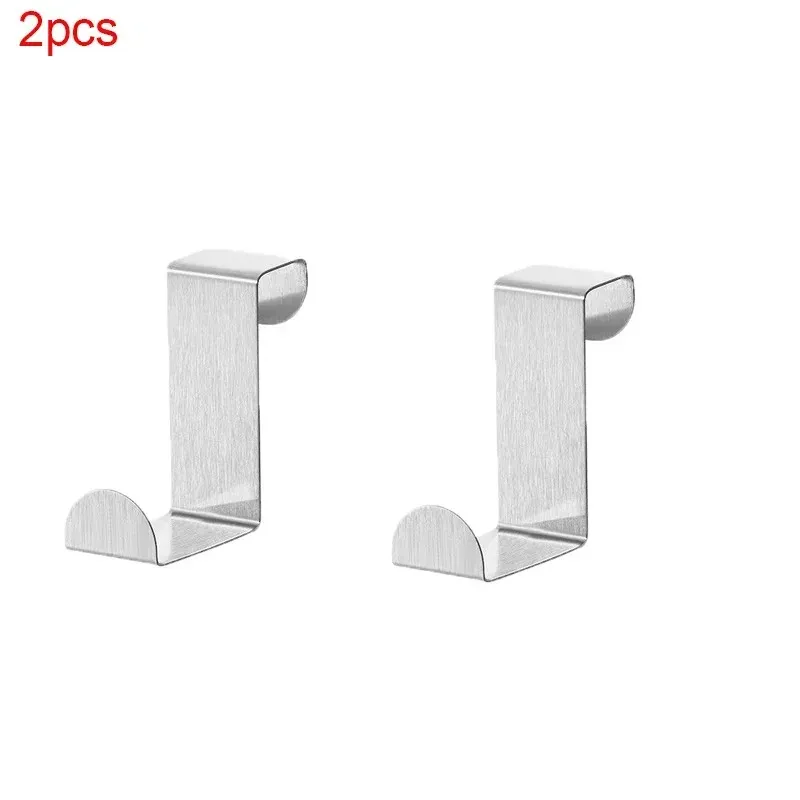 Crochet de porte multifonction en acier inoxydable pour vêtements, cuisine, chambre et salle de bain 13