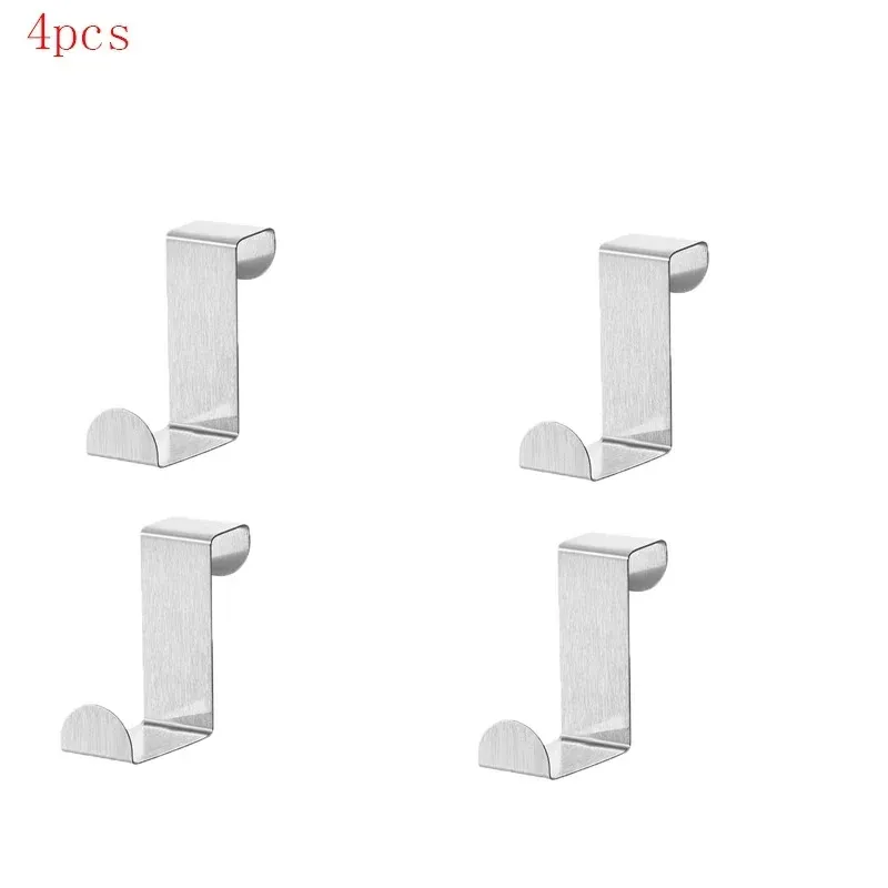 Crochet de porte multifonction en acier inoxydable pour vêtements, cuisine, chambre et salle de bain 9