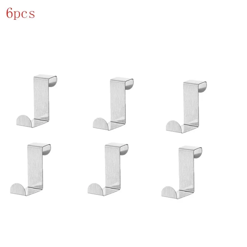 Crochet de porte multifonction en acier inoxydable pour vêtements, cuisine, chambre et salle de bain 17