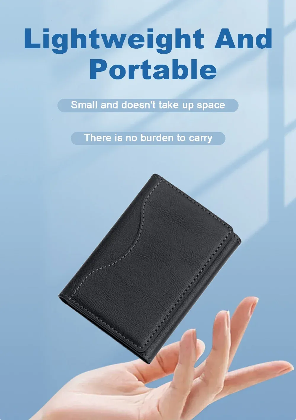 Étui portefeuille sous différents angles