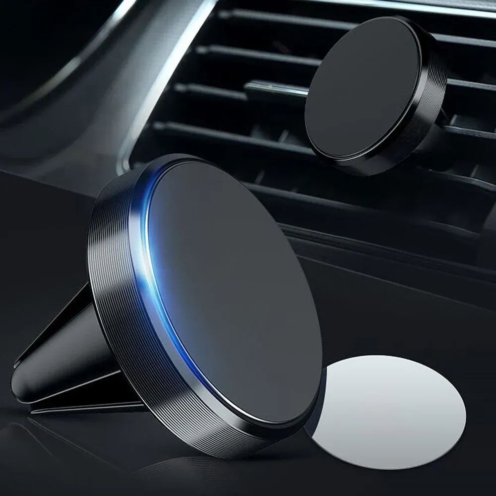 Support magnétique de voiture en situation d'utilisation