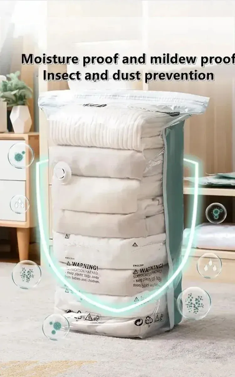 Sac de rangement sous vide, utilisation à la maison