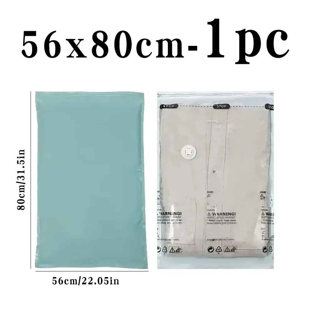 Grands sacs de rangement sous vide réutilisables pour vêtements et couvertures, sans pompe, idéaux pour le voyage 8
