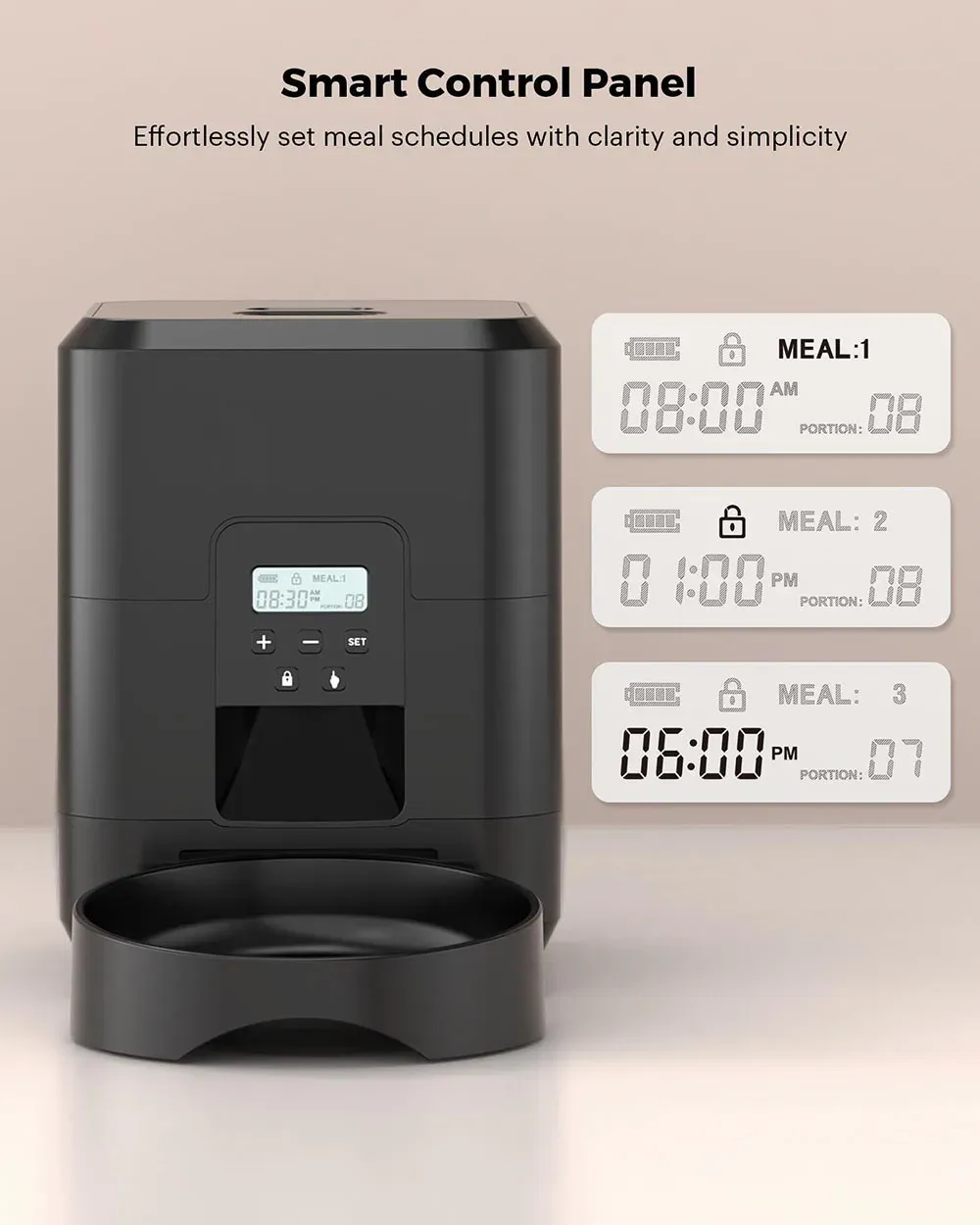 Distributeur automatique pour animaux de compagnie, vue d'ensemble