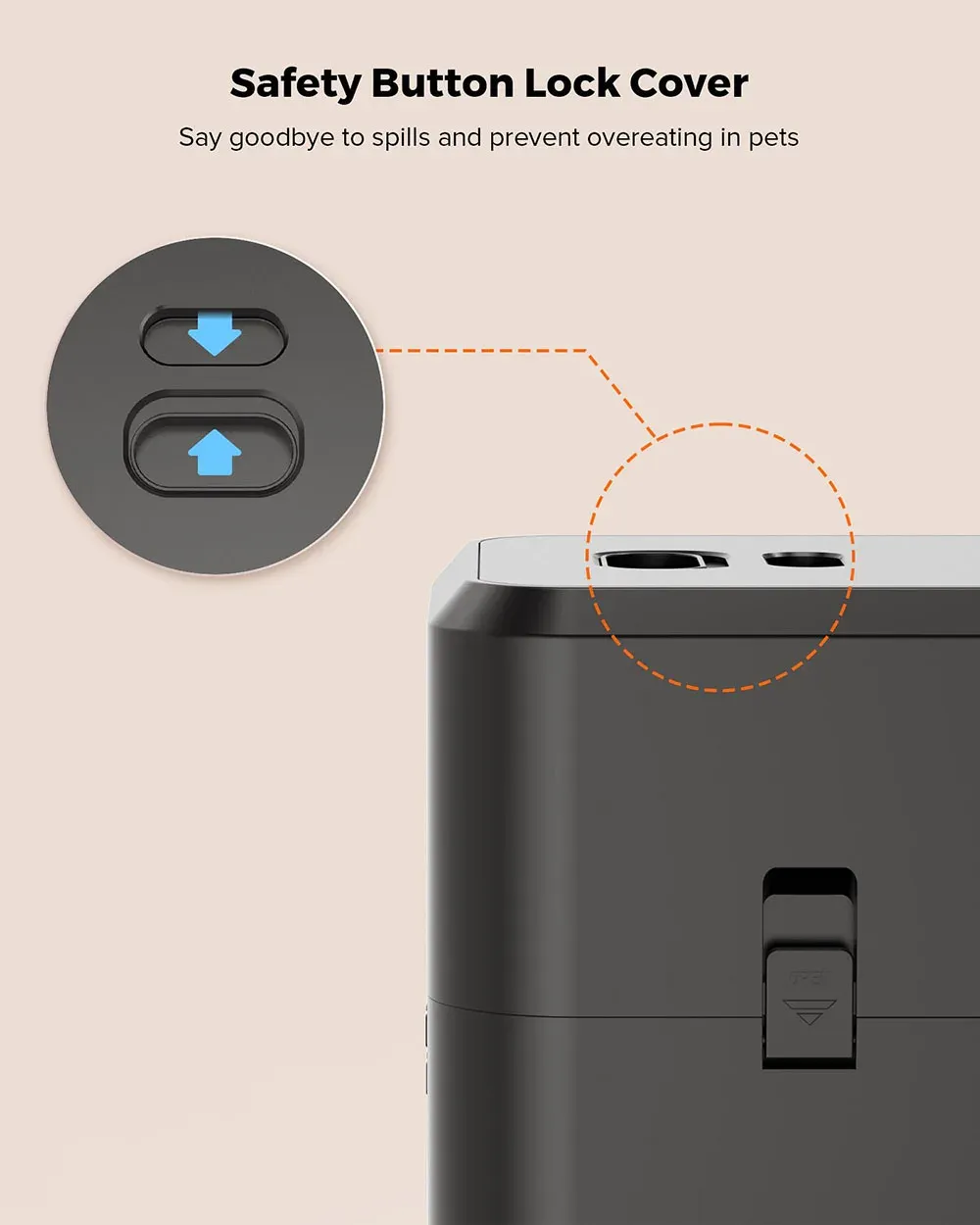 Distributeur automatique pour animaux de compagnie, détail du design