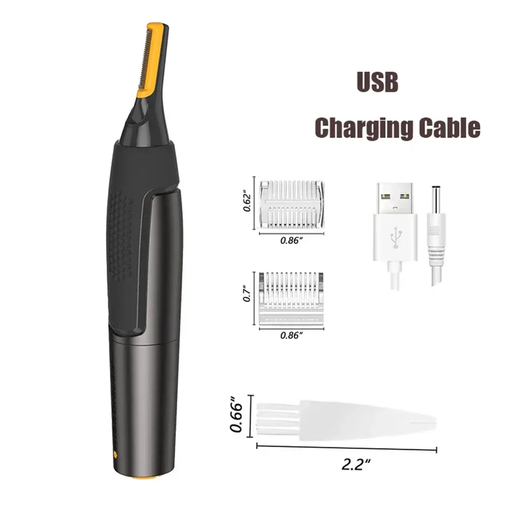 Tondeuse de précision ultra fine pour hommes, rasoir électrique, mini tondeuse d'oreille portable, étanche, nettoyage sûr 8