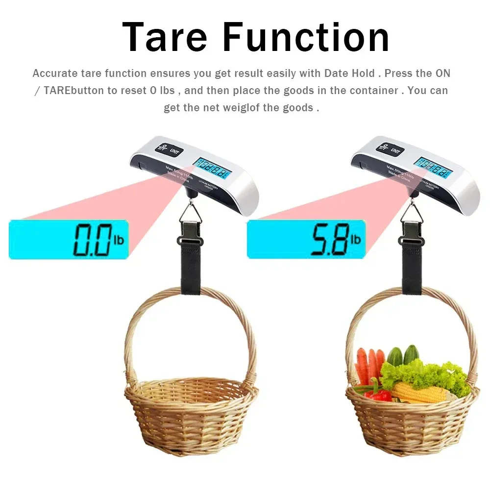 Balance électronique portable à bagages, finitions