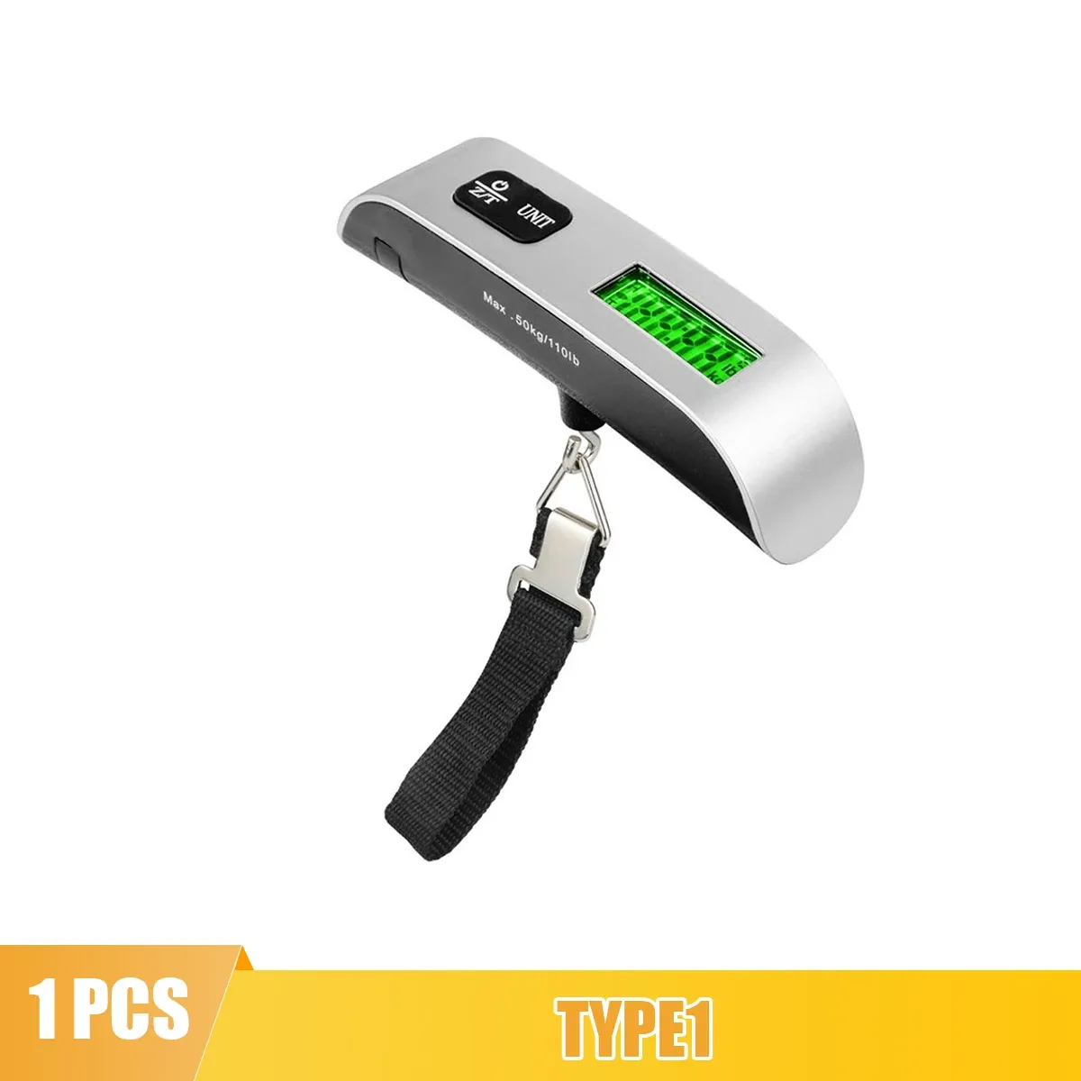 Balance électronique portable avec écran LCD numérique, 50 kg / 110 lb 8
