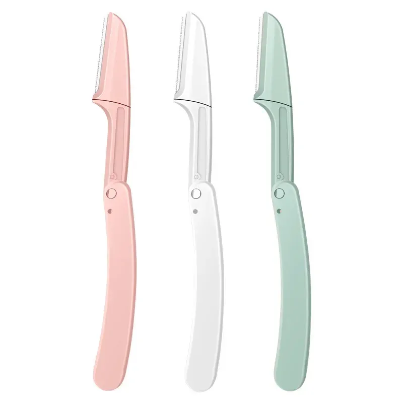 3 pièces rasoir de sourcils épilateur facial pour femmes, couteau de poche profilateur de sourcils 6
