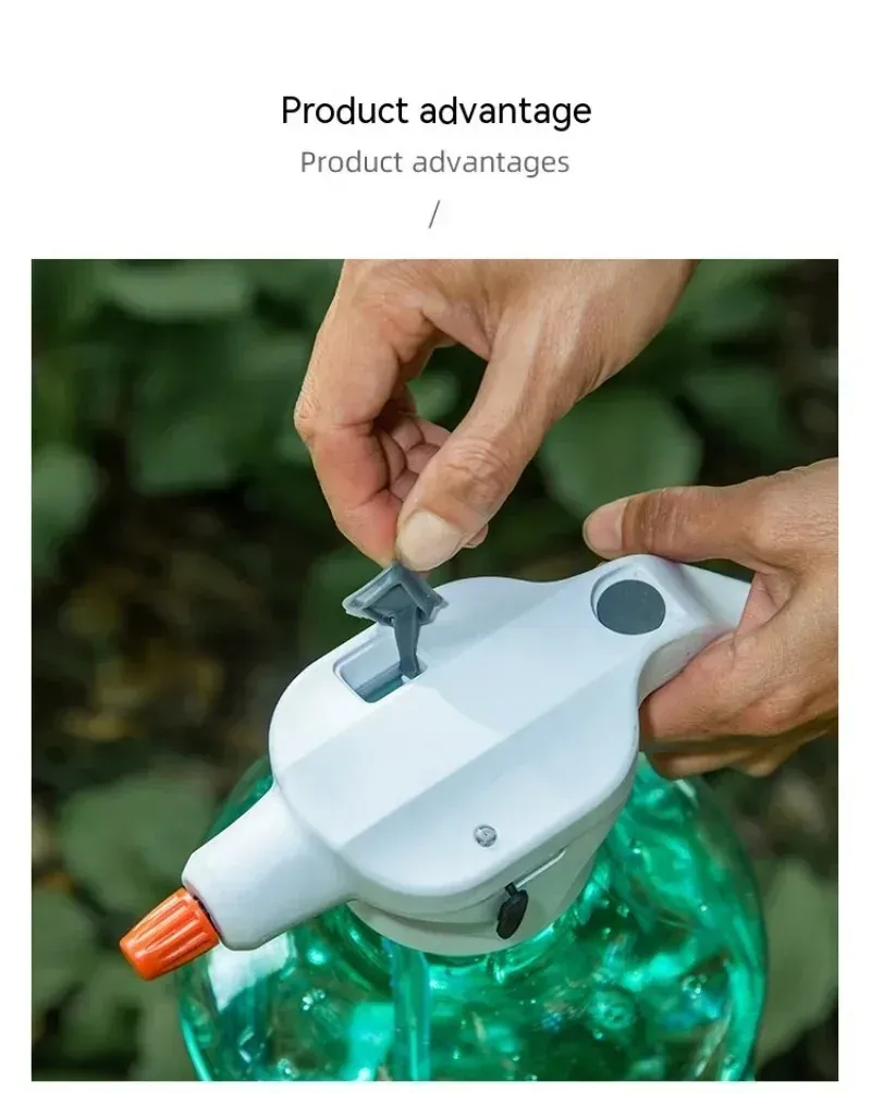 Pulvérisateur électrique de jardin en situation