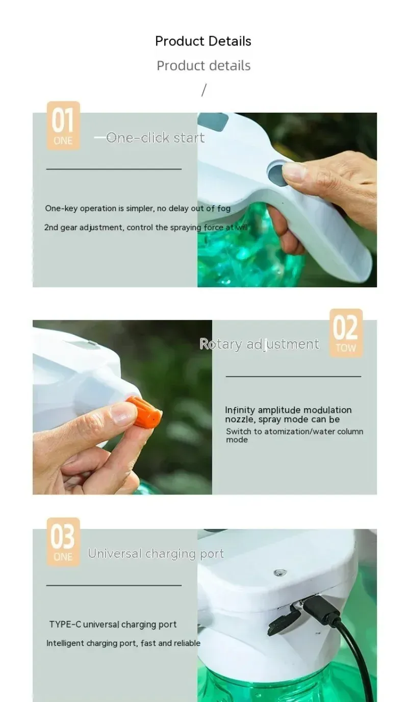 Pulvérisateur électrique pour plantes et jardins verticaux