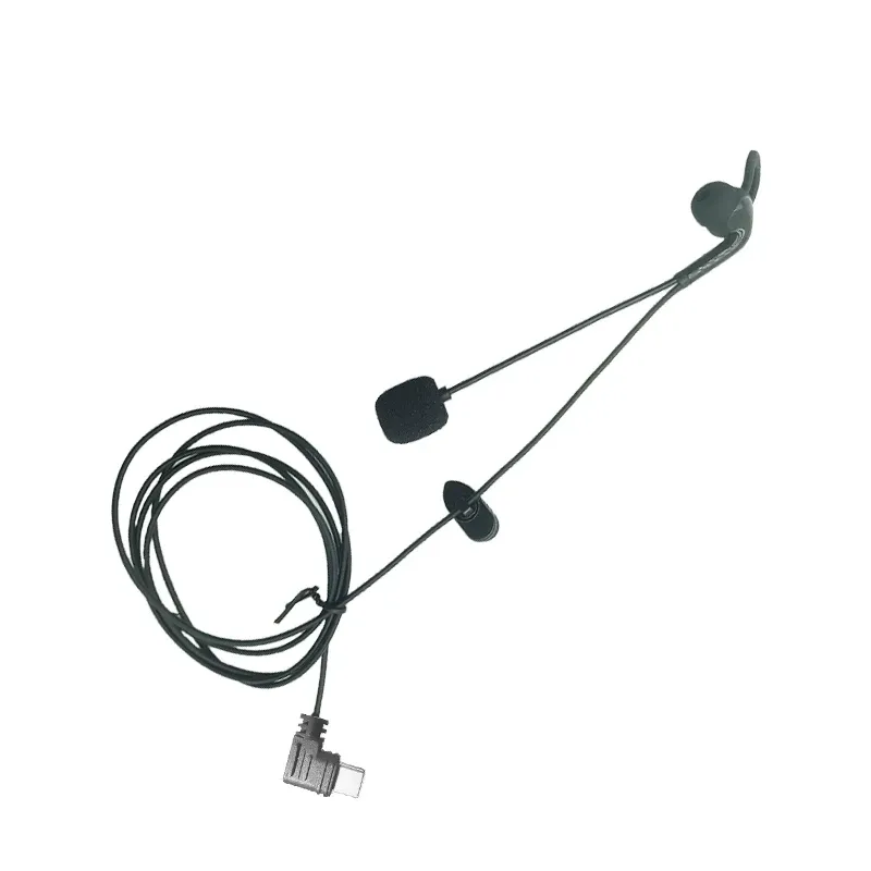 Casque d'arbitre intra-auriculaire à interface Type-C, compatible avec les casques moto EJEAS V6 Pro+ et V4 Plus 2