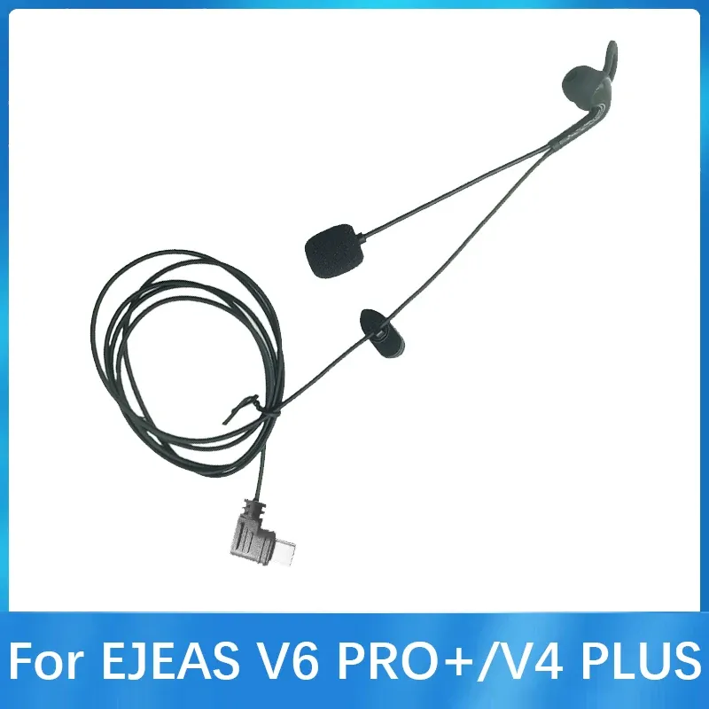 Casque d'arbitre intra-auriculaire à interface Type-C, compatible avec les casques moto EJEAS V6 Pro+ et V4 Plus