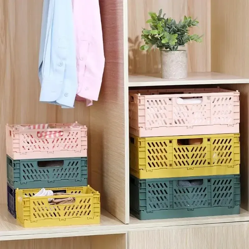 Panier de rangement pliable pour garde-robe, cuisine et salle de bain - Image 1