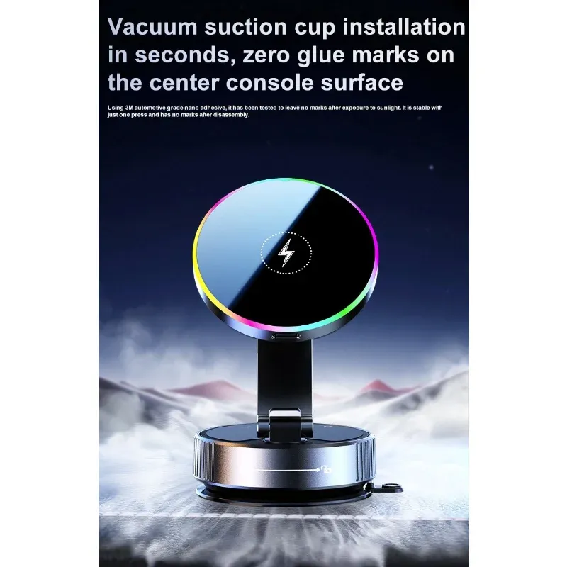 Support de téléphone sans fil pour voiture, vue d'ensemble