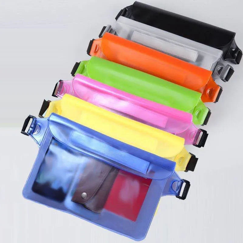 Sac de natation haute étanchéité, sac sec sous-marin transparent grande taille pour téléphone portable iPhone 5