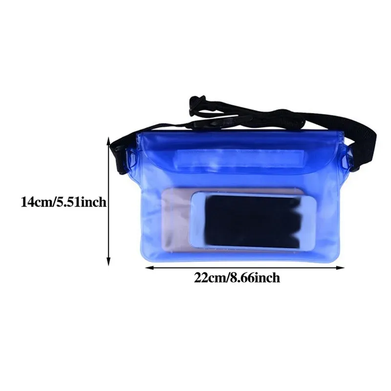 Sac de natation haute étanchéité, sac sec sous-marin transparent grande taille pour téléphone portable iPhone 6