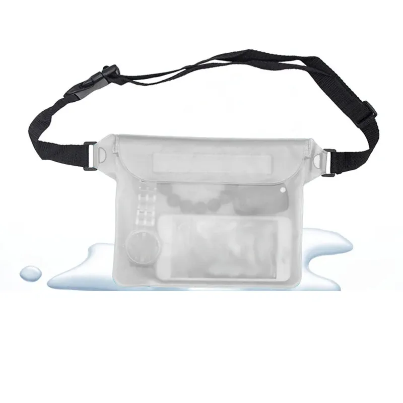 Sac de natation haute étanchéité, sac sec sous-marin transparent grande taille pour téléphone portable iPhone 12