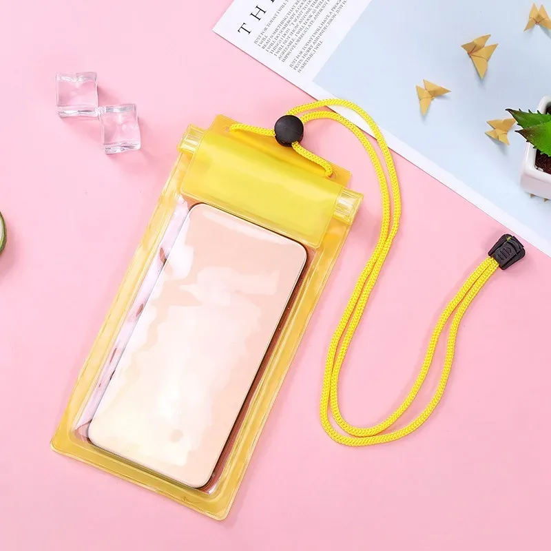 Sac de natation haute étanchéité, sac sec sous-marin transparent grande taille pour téléphone portable iPhone 15