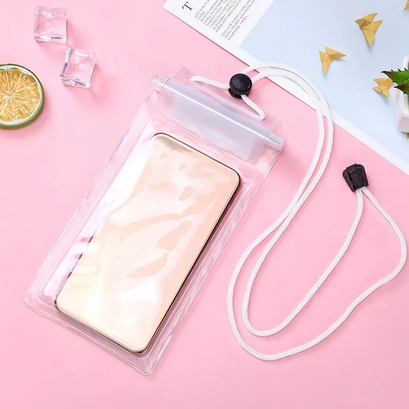 Sac de natation haute étanchéité, sac sec sous-marin transparent grande taille pour téléphone portable iPhone 17