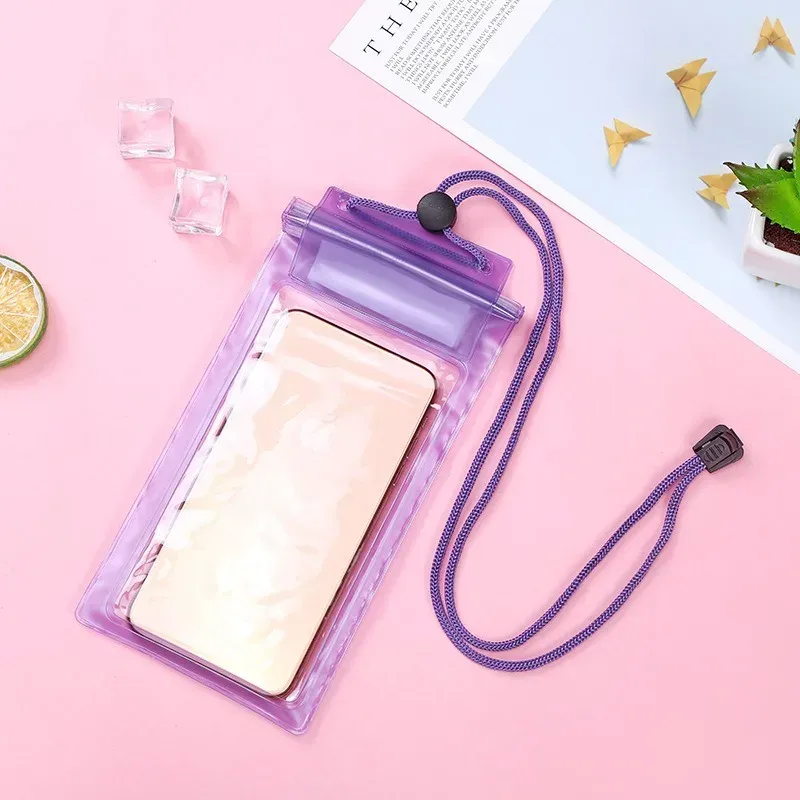 Sac de natation haute étanchéité, sac sec sous-marin transparent grande taille pour téléphone portable iPhone 18