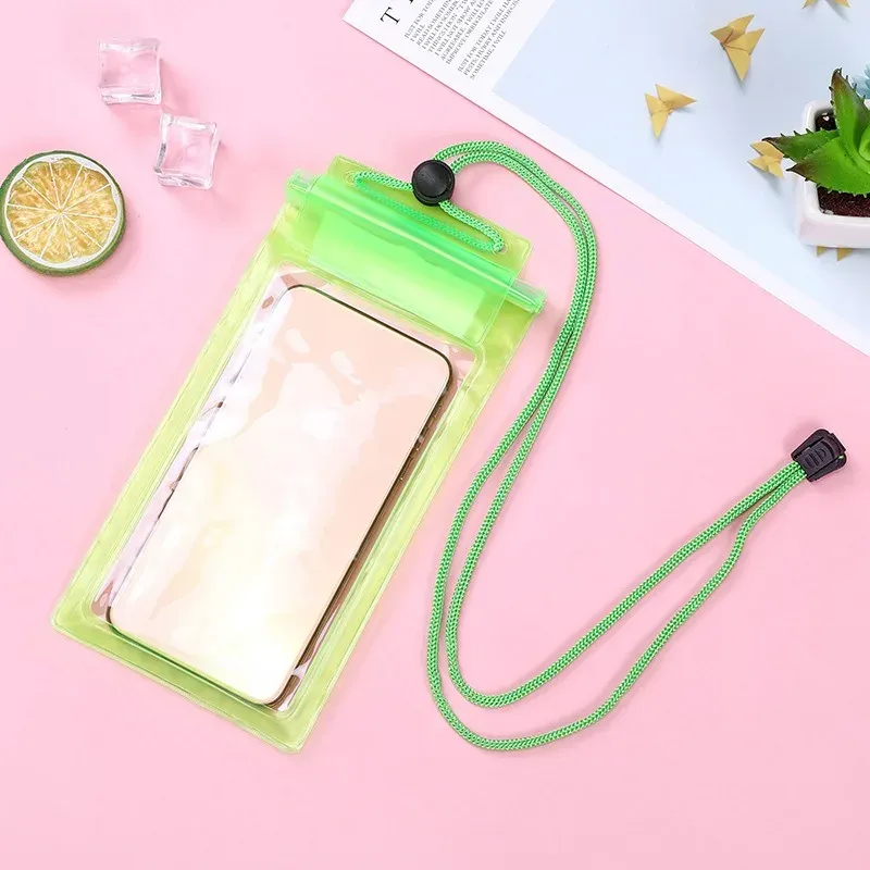 Sac de natation haute étanchéité, sac sec sous-marin transparent grande taille pour téléphone portable iPhone 19