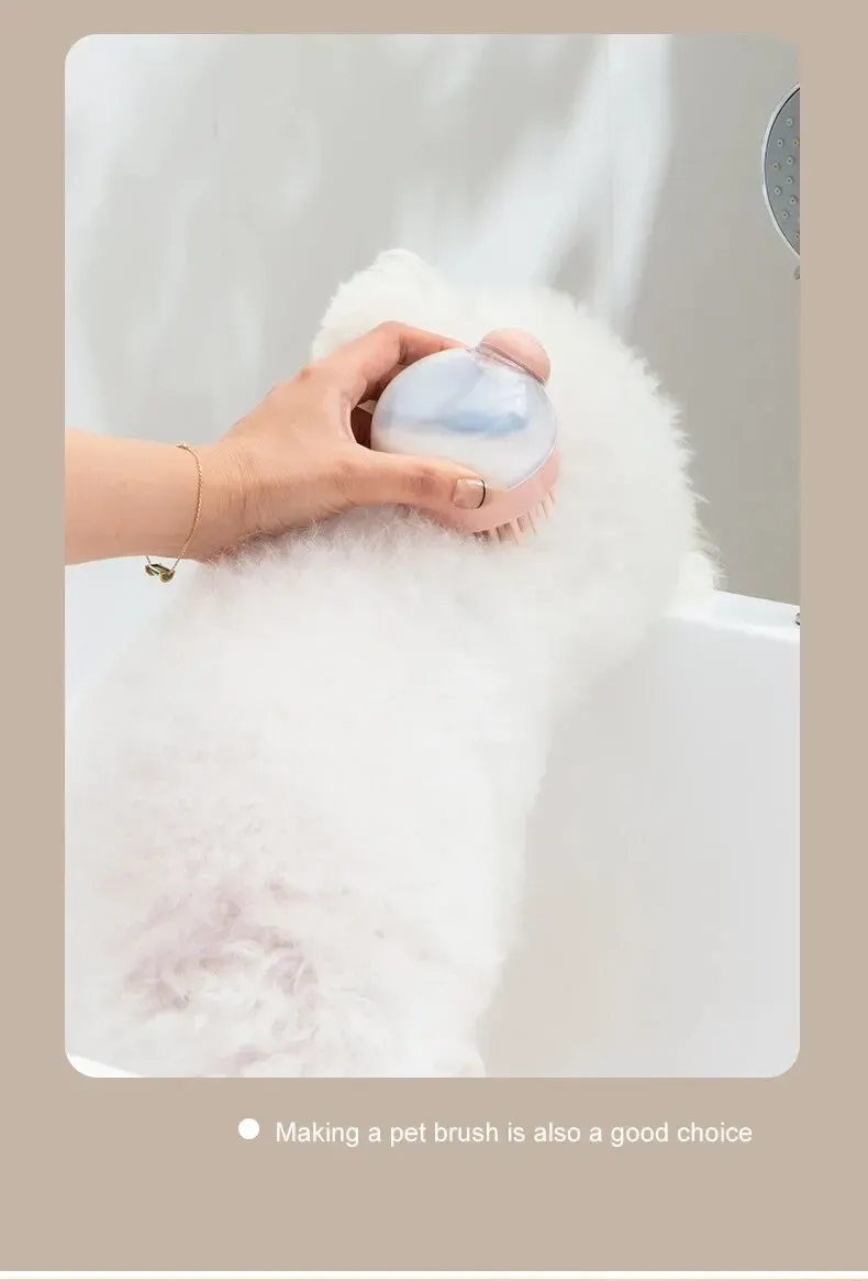 Brosse de bain en silicone pour animaux de compagnie, vue 8