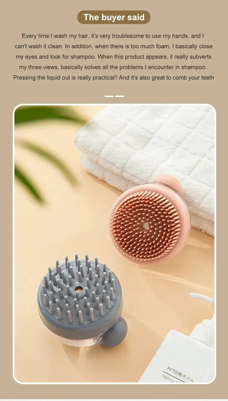 Brosse de bain en silicone pour animaux de compagnie, vue 2