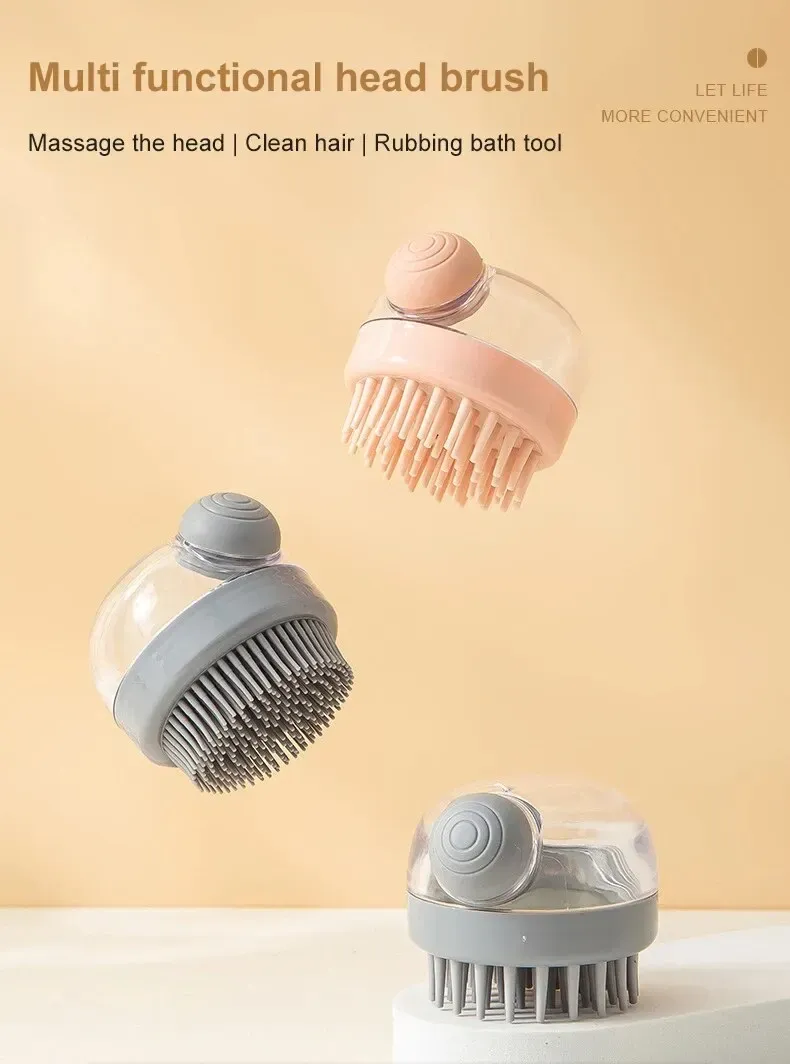 Brosse de bain en silicone pour animaux de compagnie, vue 1