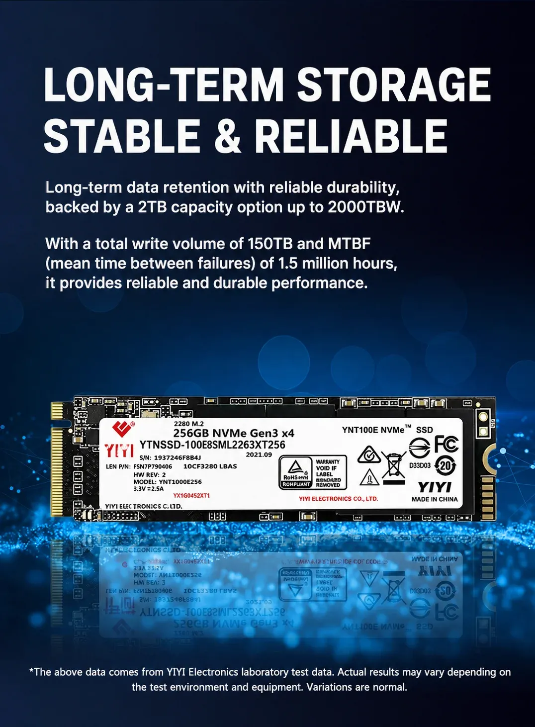 SSD M.2 NVMe YIXIN 256 Go, 512 Go, 1 To, 2 To, PCIe 3.0, disque SSD interne pour ordinateur portable, ordinateur de bureau et console de jeu 5
