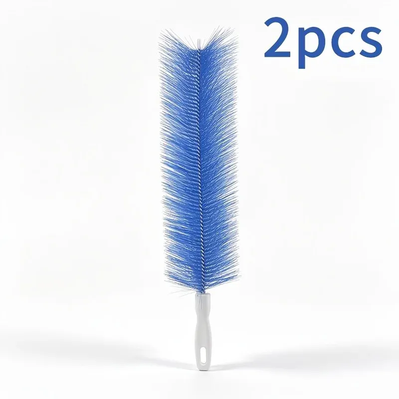 Lot de 2 brosses de nettoyage flexibles en microfibre pour ventilateurs, brosses multifonctions à poussière adaptées aux ventilateurs électriques, aux stores et aux interstices des meubles 3