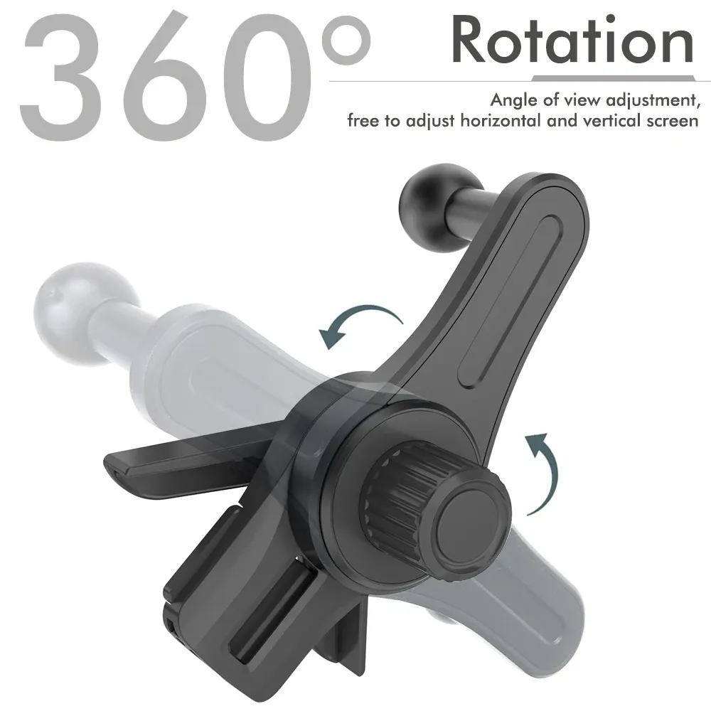 Support magnétique pour téléphone portable à fixer sur écran de voiture, rotation libre à 360°, pliable, compatible voiture et véhicule électrique 5
