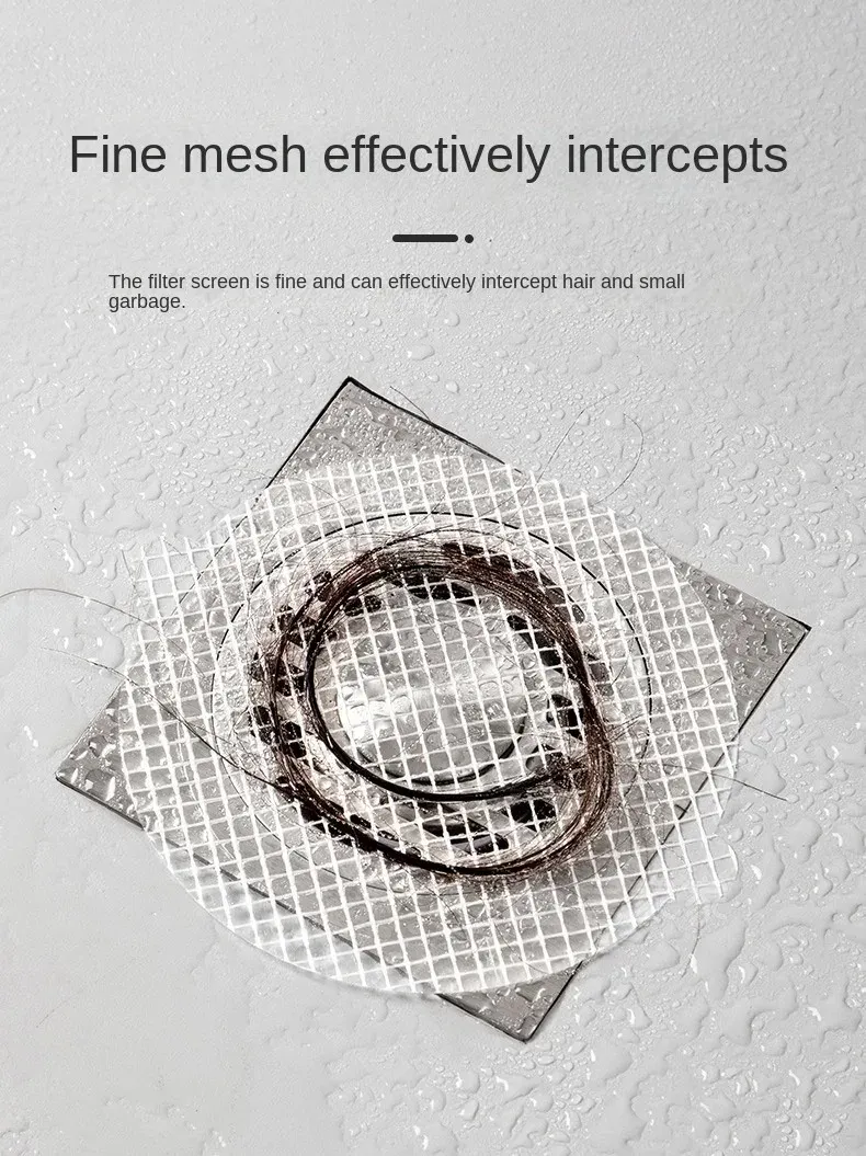 Filtre anti-blocage posé dans un lavabo