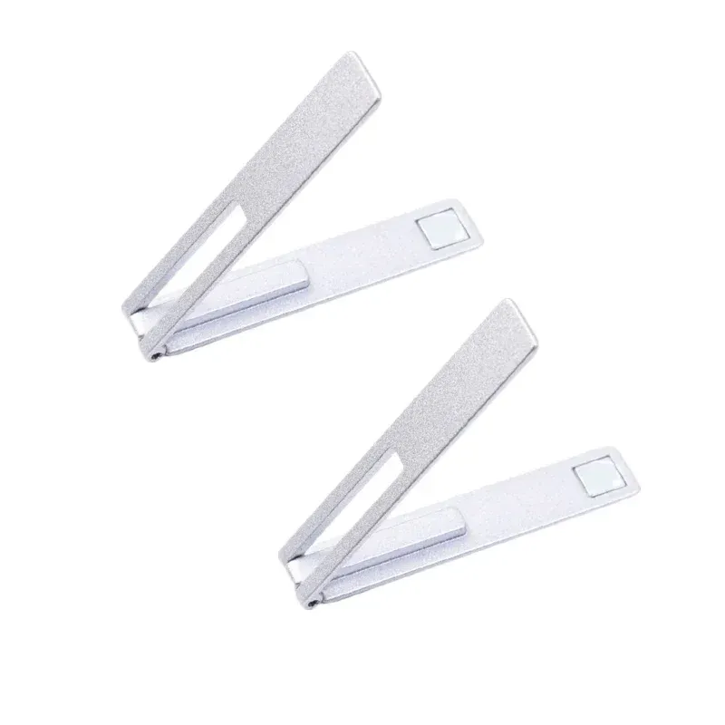 Support de bureau universel pour téléphone portable, pliable, ultra fin et magnétique, en alliage métallique 8