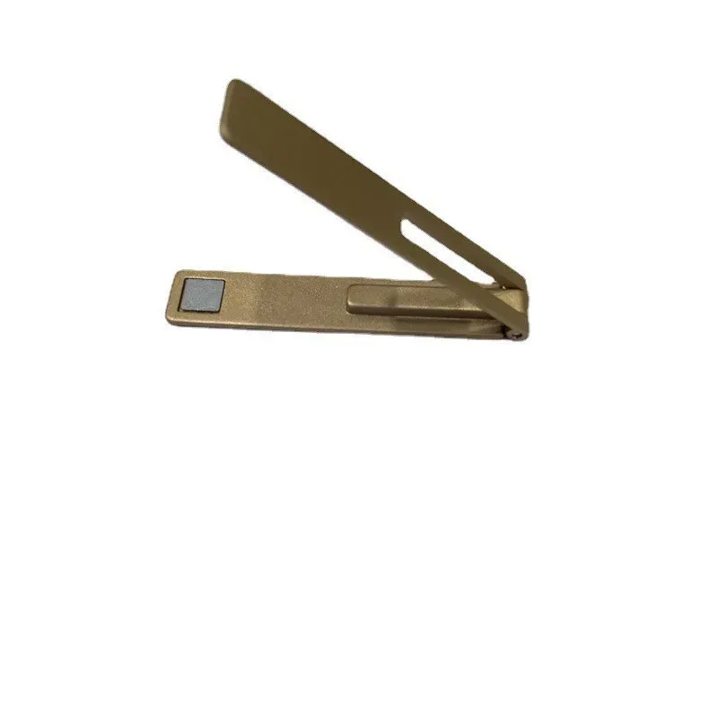 Support de bureau universel pour téléphone portable, pliable, ultra fin et magnétique, en alliage métallique 10