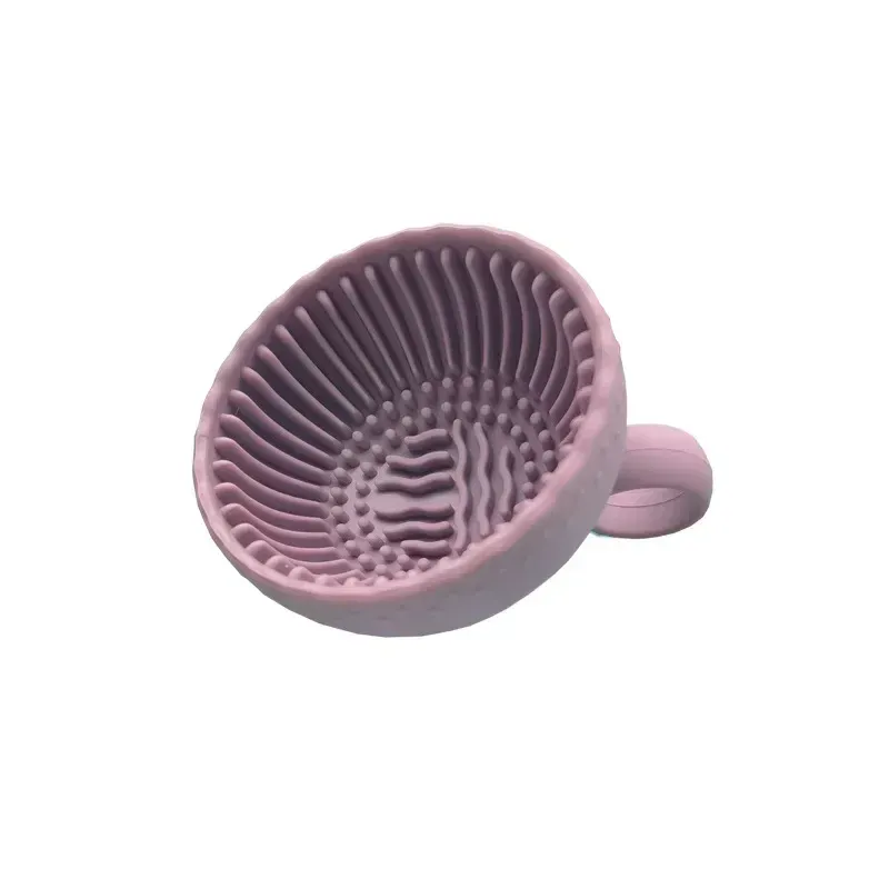 Nettoyeur de pinceaux de maquillage en silicone avec bol et tapis de nettoyage 9
