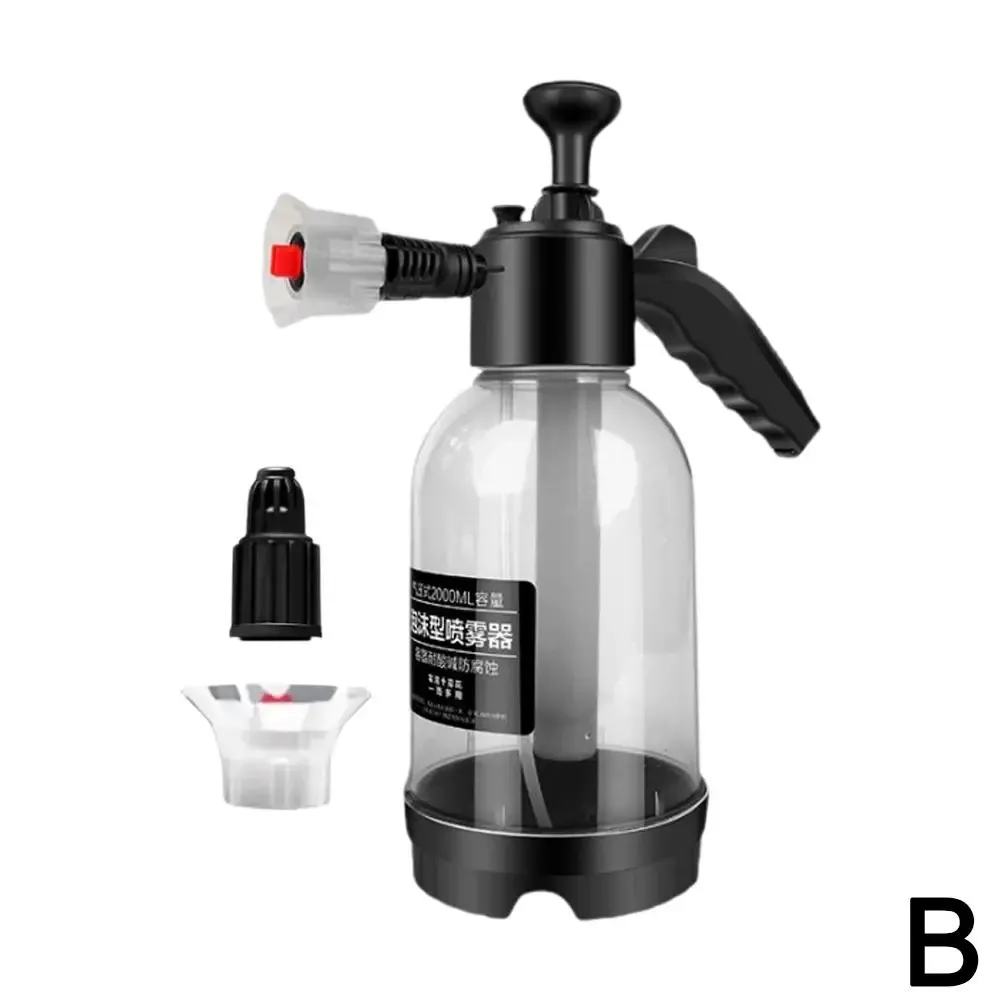 Pulvérisateur à mousse manuel 2 L pour voiture, pompe haute pression avec soupape de décharge 8