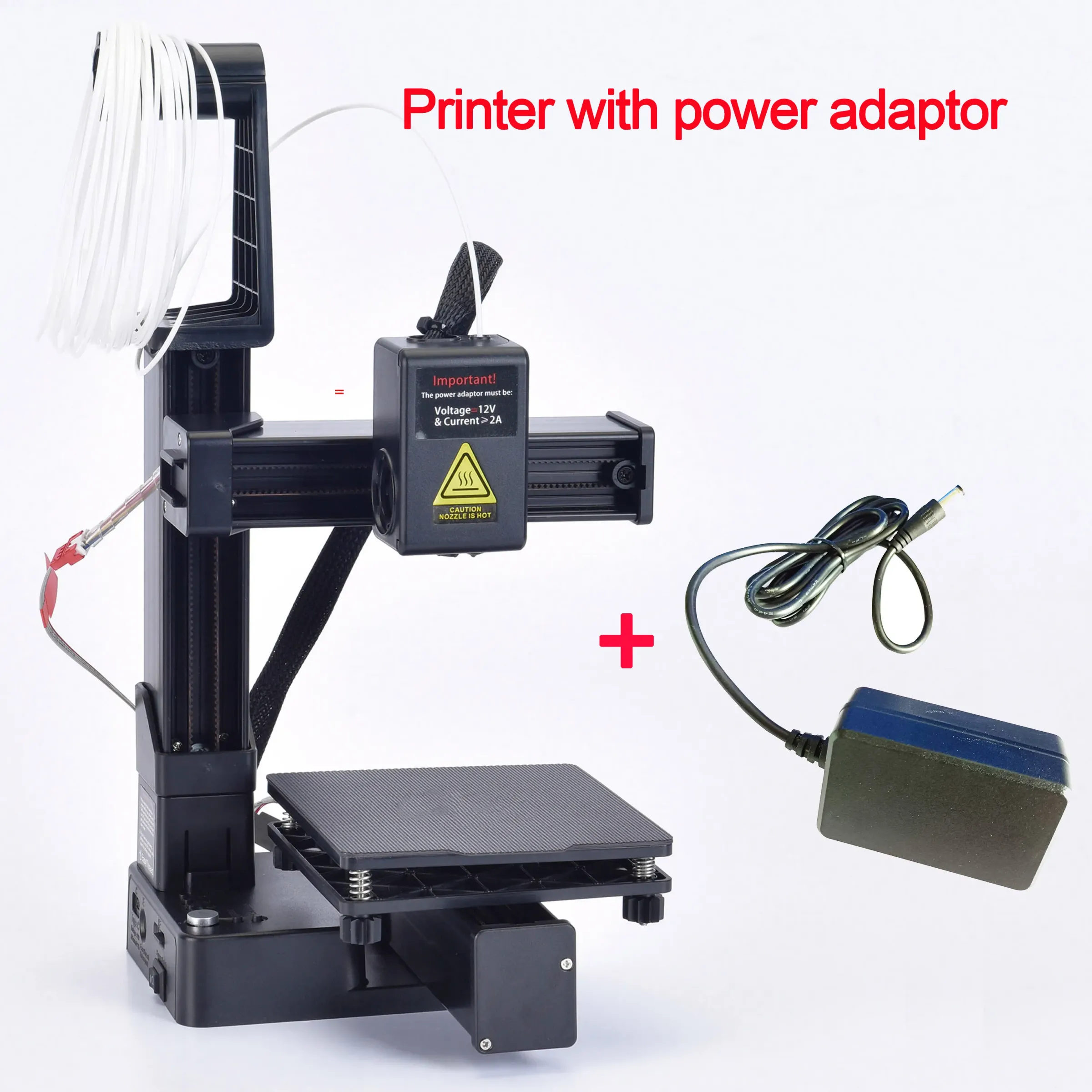 Imprimante 3D EasyThreed, entrée de gamme, compatible PLA, TPU et filament 1,75 mm, alimentation secteur incluse 5