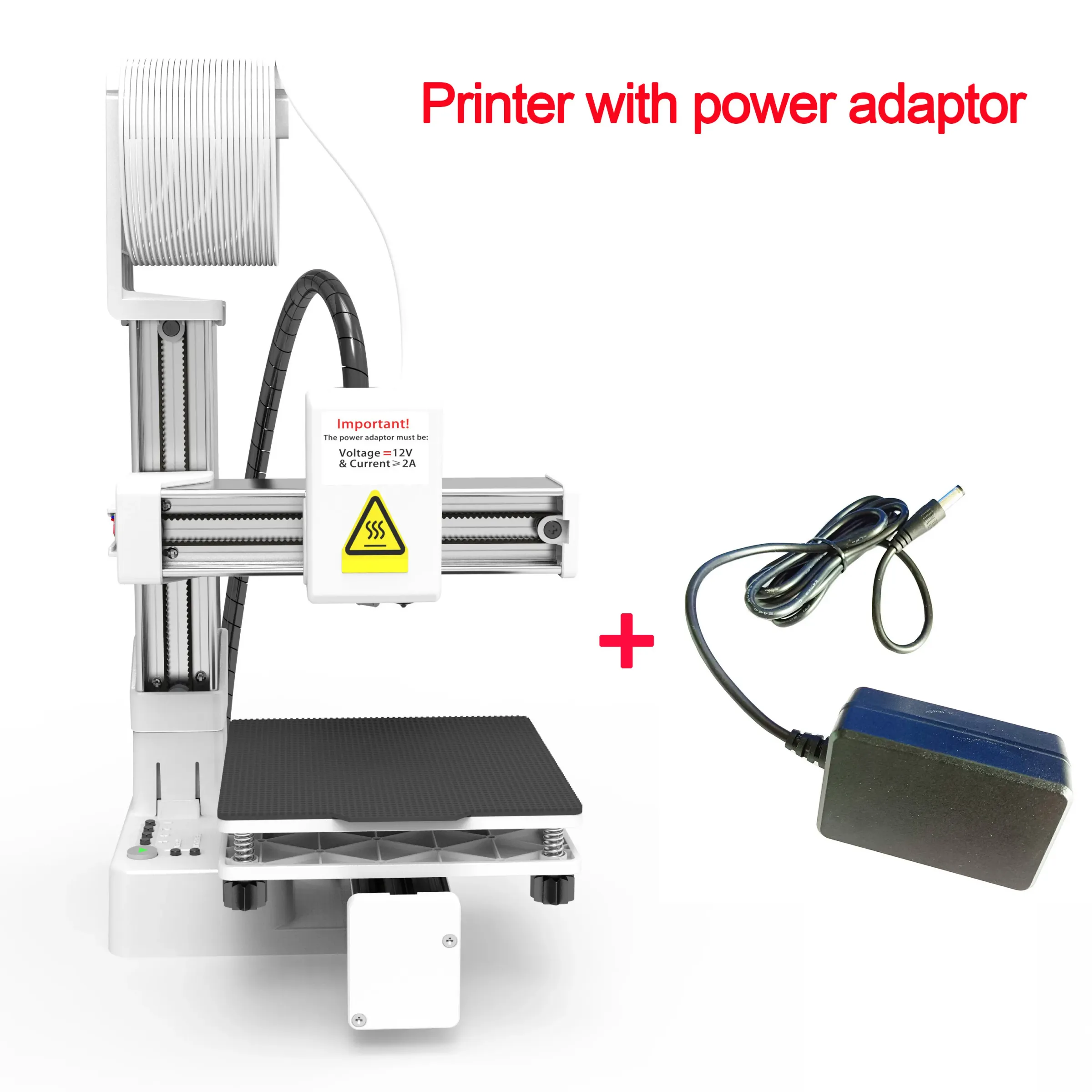 Imprimante 3D EasyThreed, entrée de gamme, compatible PLA, TPU et filament 1,75 mm, alimentation secteur incluse 8