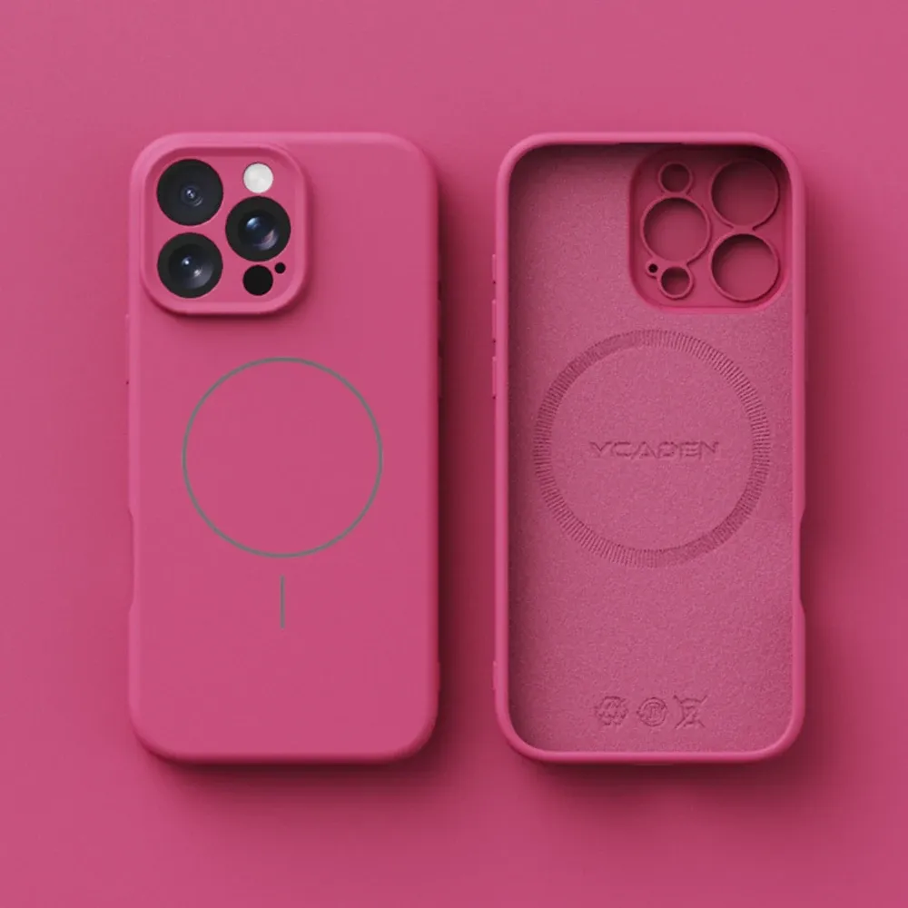 Coque de téléphone en silicone liquide souple pour iPhone 18, 17 Air, 16 Plus, 15, 14, 13, 12, 17 Pro Max, compatible MagSafe, avec finition mate et fonction de recharge sans fil. 4
