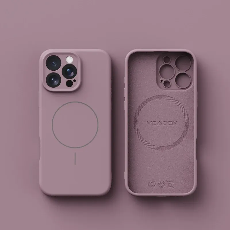 Coque en silicone liquide avec revêtement mat, détail de finition