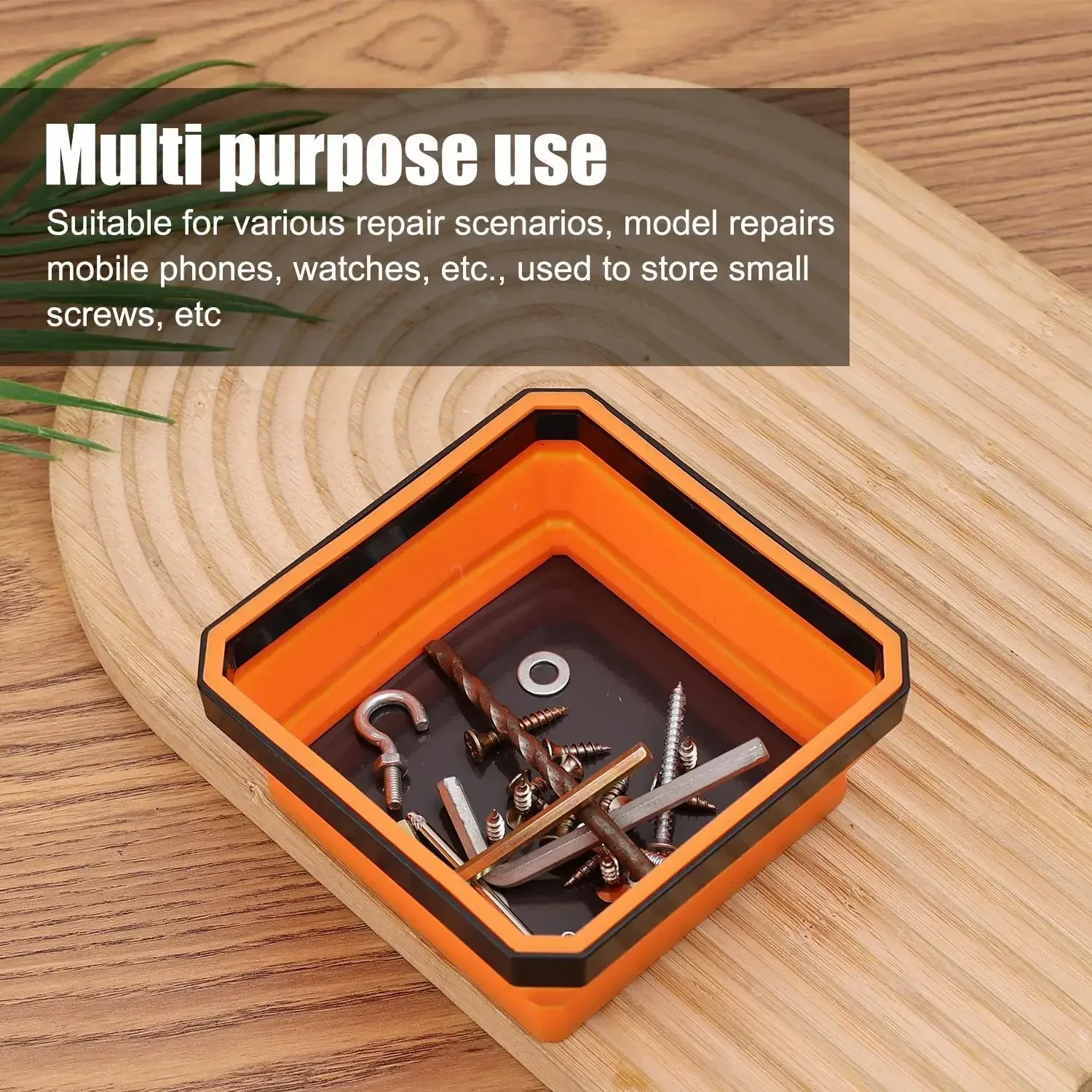 Plateau magnétique pliable en contexte d'utilisation