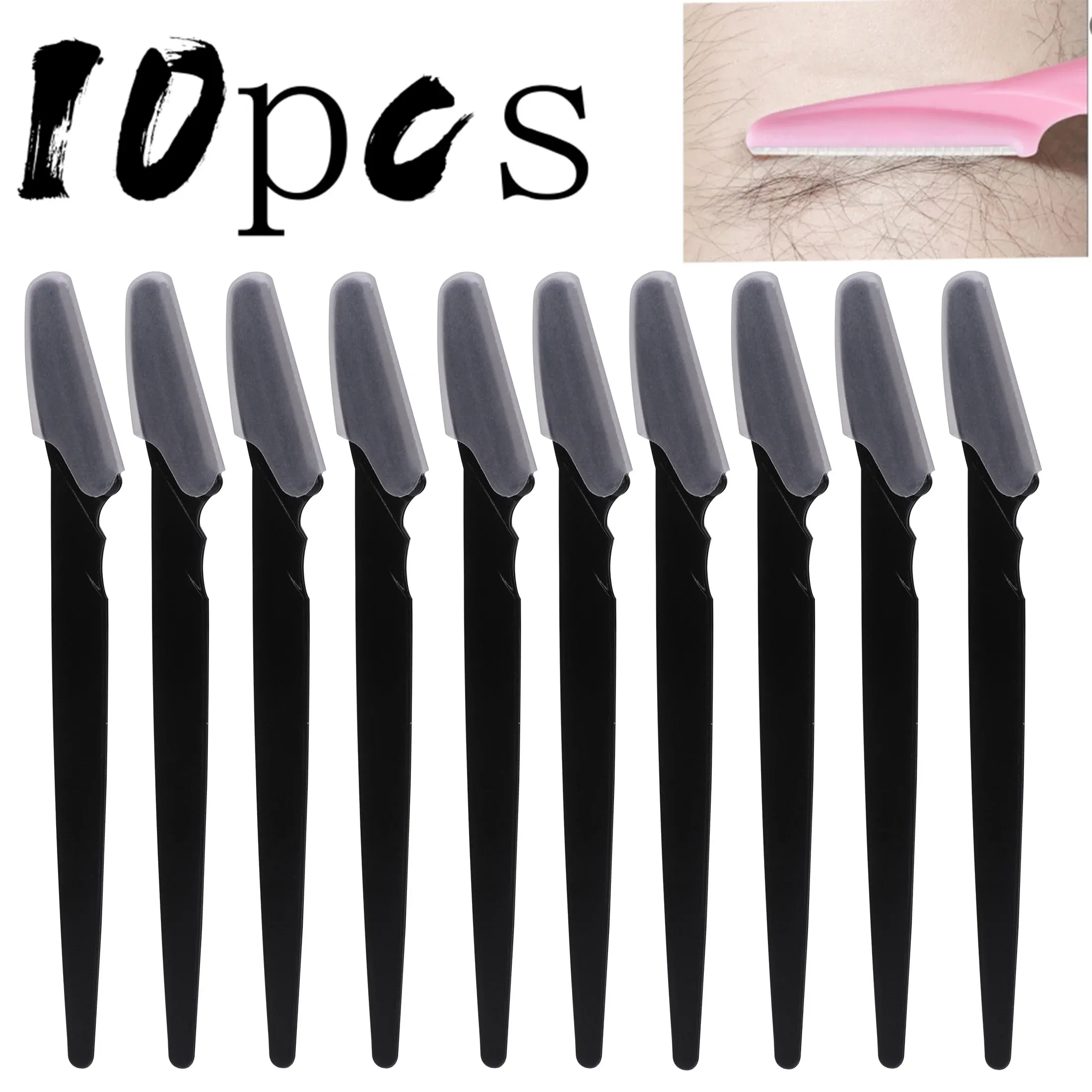 Tondeuse à sourcils et rasoir facial anti-rayures, lot de 5, 10, 20 ou 40 pièces 9