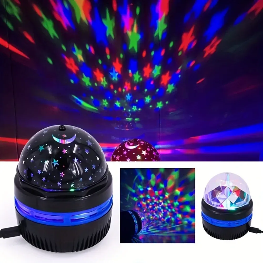 Projecteur LED ciel étoilé et aurore boréale avec télécommande et rotation automatique, décoration pour la maison et les fêtes 9
